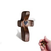 Handheld Walnut Wood Cross – Emotional Support Wooden Cross Faith Gifts cb5feb1b7314637725a2e7: thumb cross