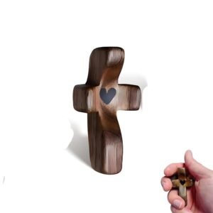 Handheld Walnut Wood Cross – Emotional Support Wooden Cross Faith Gifts cb5feb1b7314637725a2e7: thumb cross