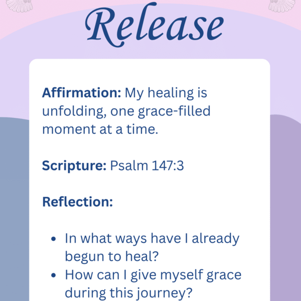 Grace in Release: 20 Printable Affirmation Cards for Christian Women Uncategorized Digital Deck Cards Digital Downloads