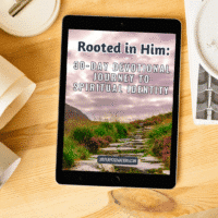 Rooted in Him: 30-Day Spiritual Identity Devotional Devotionals Digital Downloads
