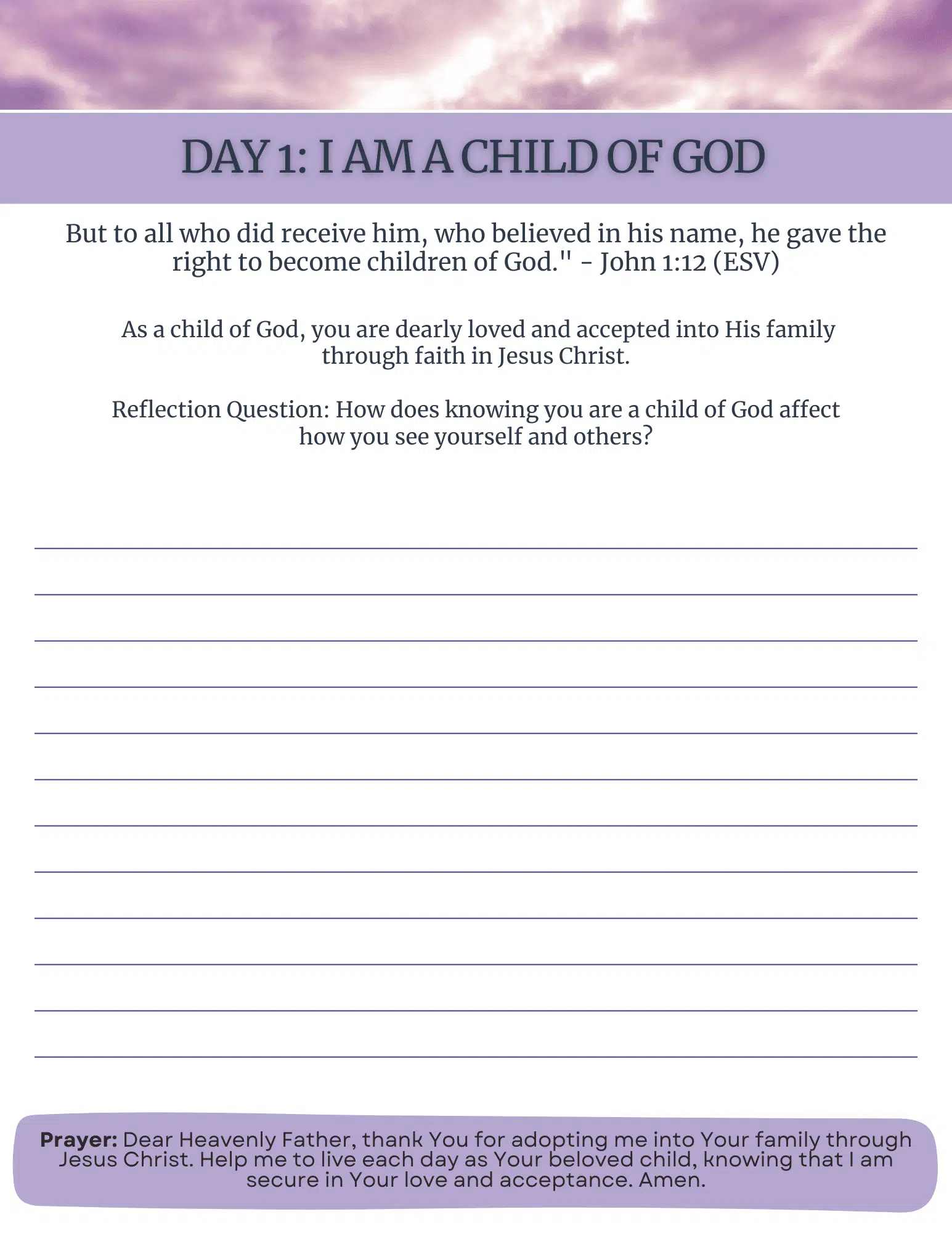 Rooted in Him: 30-Day Spiritual Identity Devotional Devotionals Digital Downloads