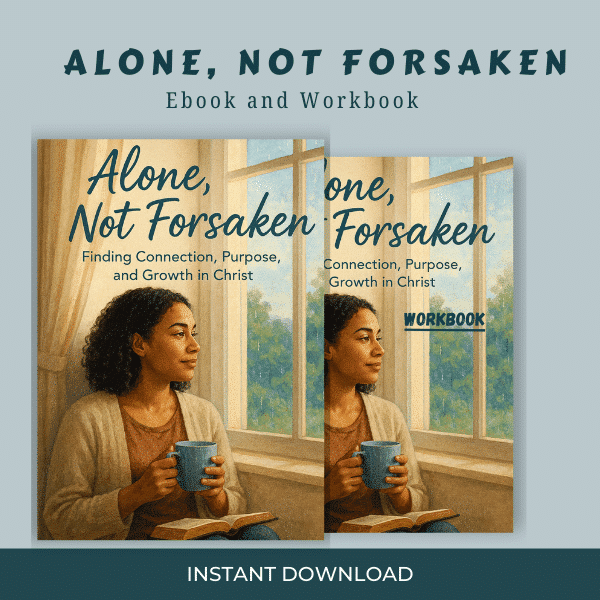 alone, not forsaken transformation bundle: ebook & spiritual growth workbook