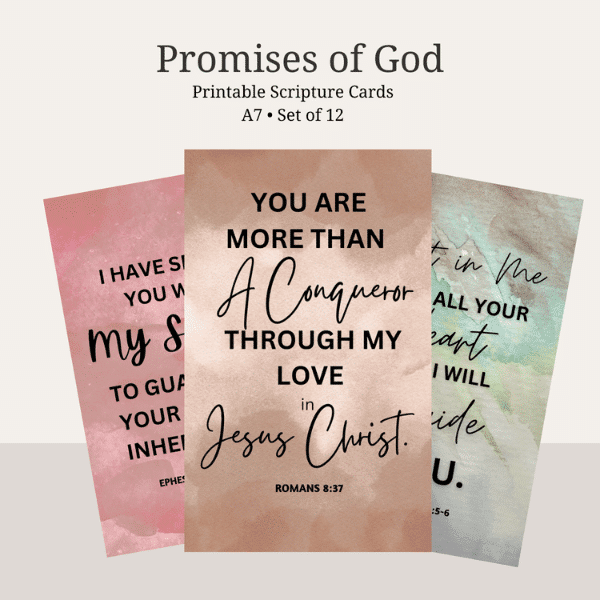 promises of god printable scripture cards (set of 15)