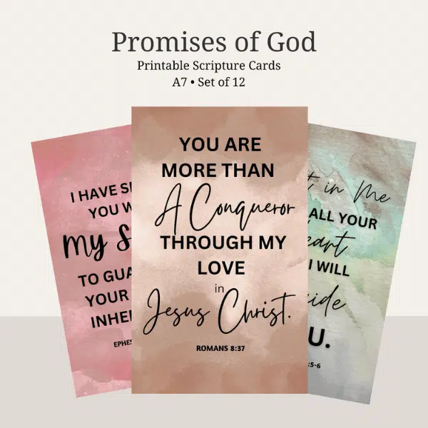 promises of god printable scripture cards (set of 15)