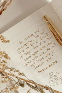 be strong and courageous pinterest pin