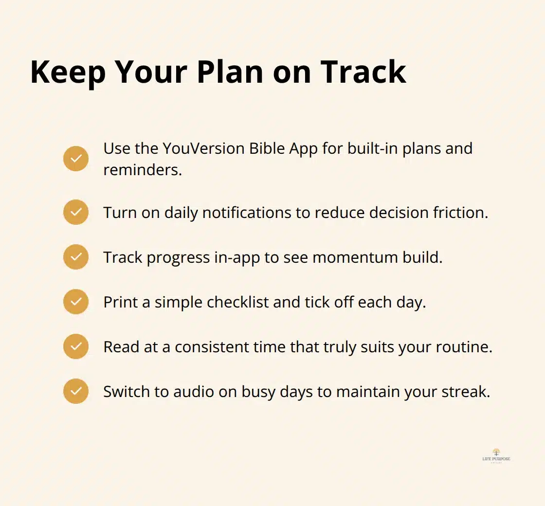 Practical steps to reduce friction and build momentum for daily Bible reading - bible reading plan