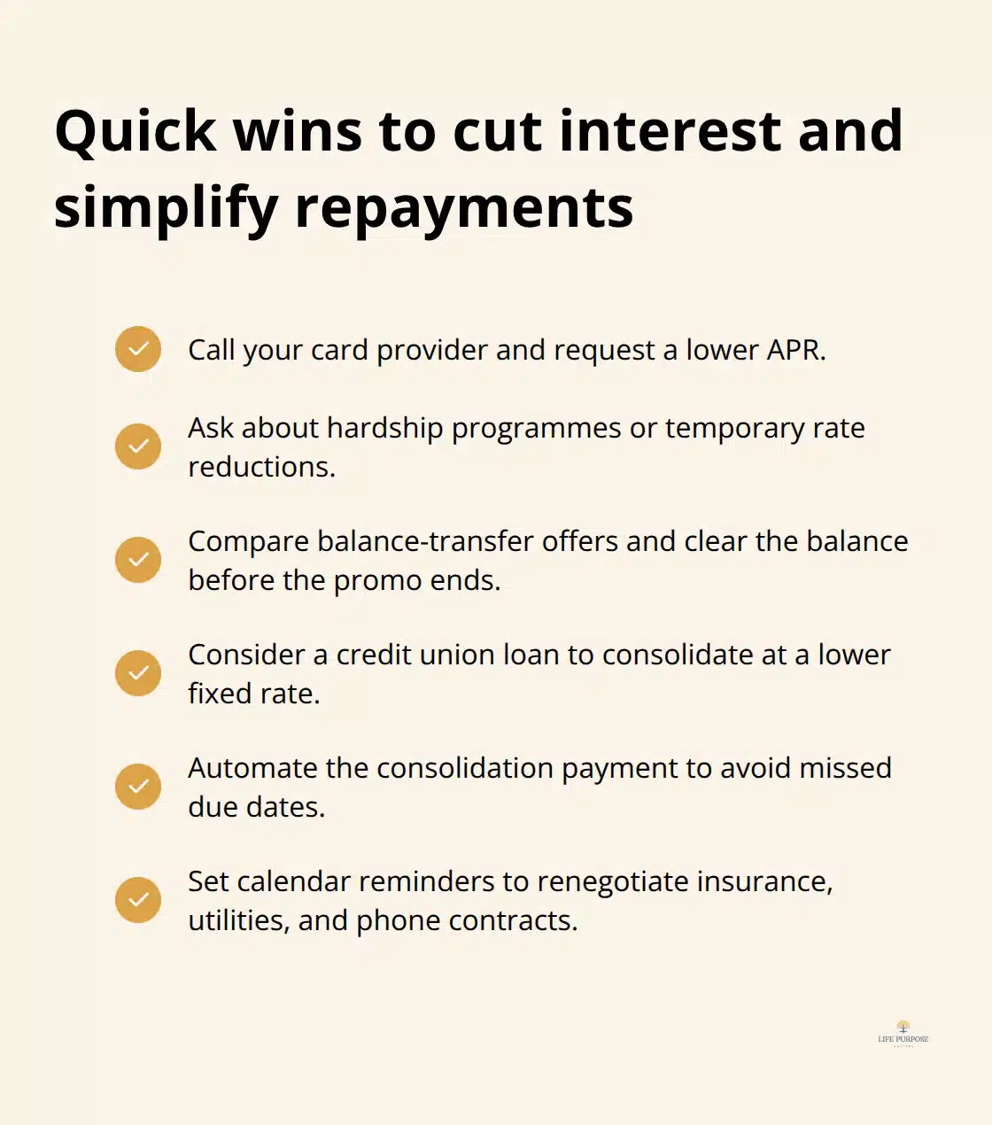 Actionable steps to negotiate lower rates and consolidate debt - debt elimination strategies