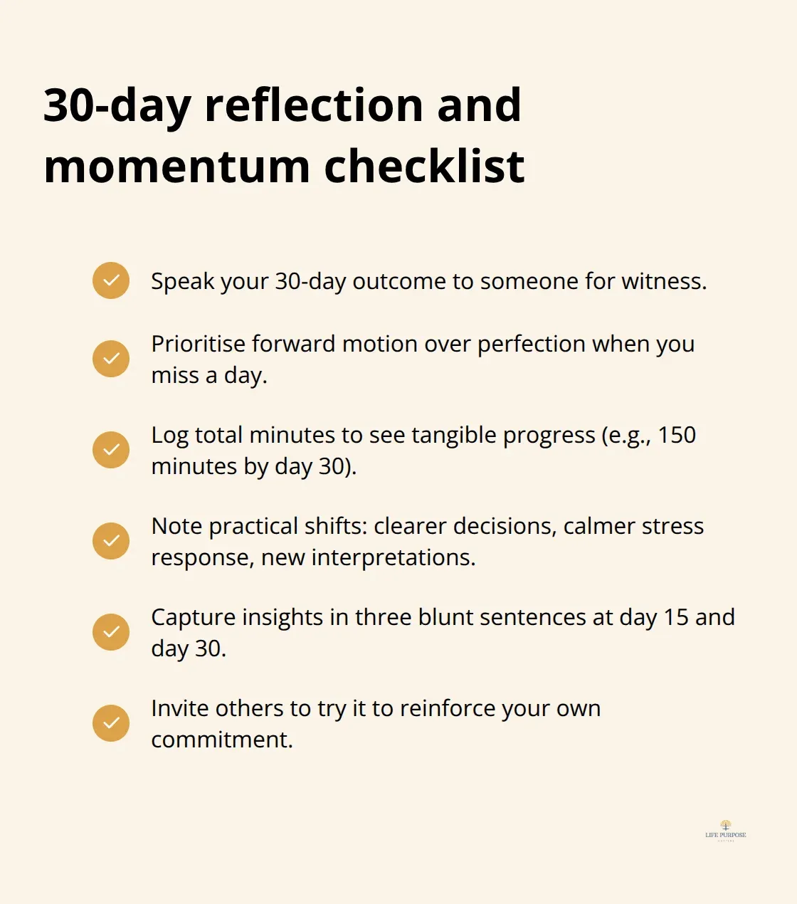 Checklist to lock in a UK-friendly 30‑day prayer habit and capture outcomes - how to pray
