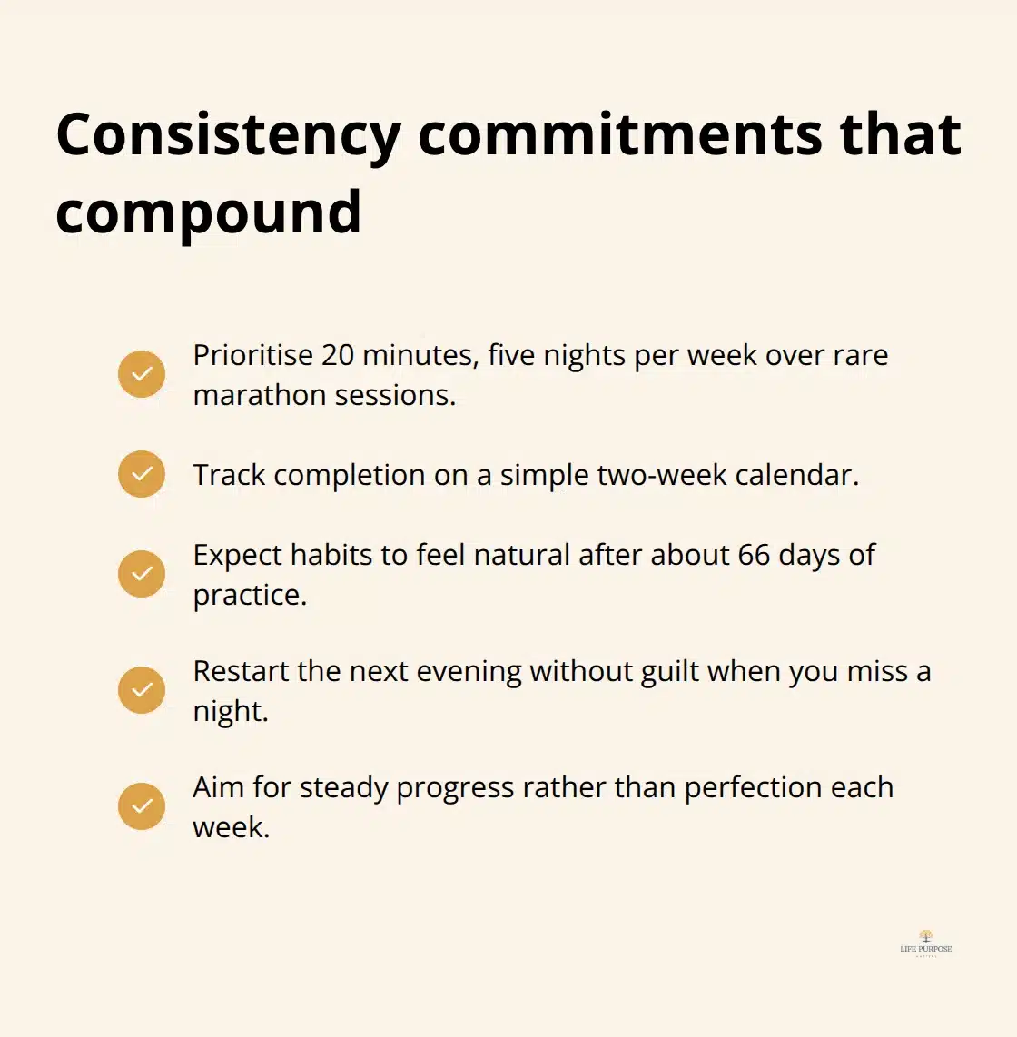 Checklist of habits that strengthen Scripture-led sleep over time - restful sleep scripture