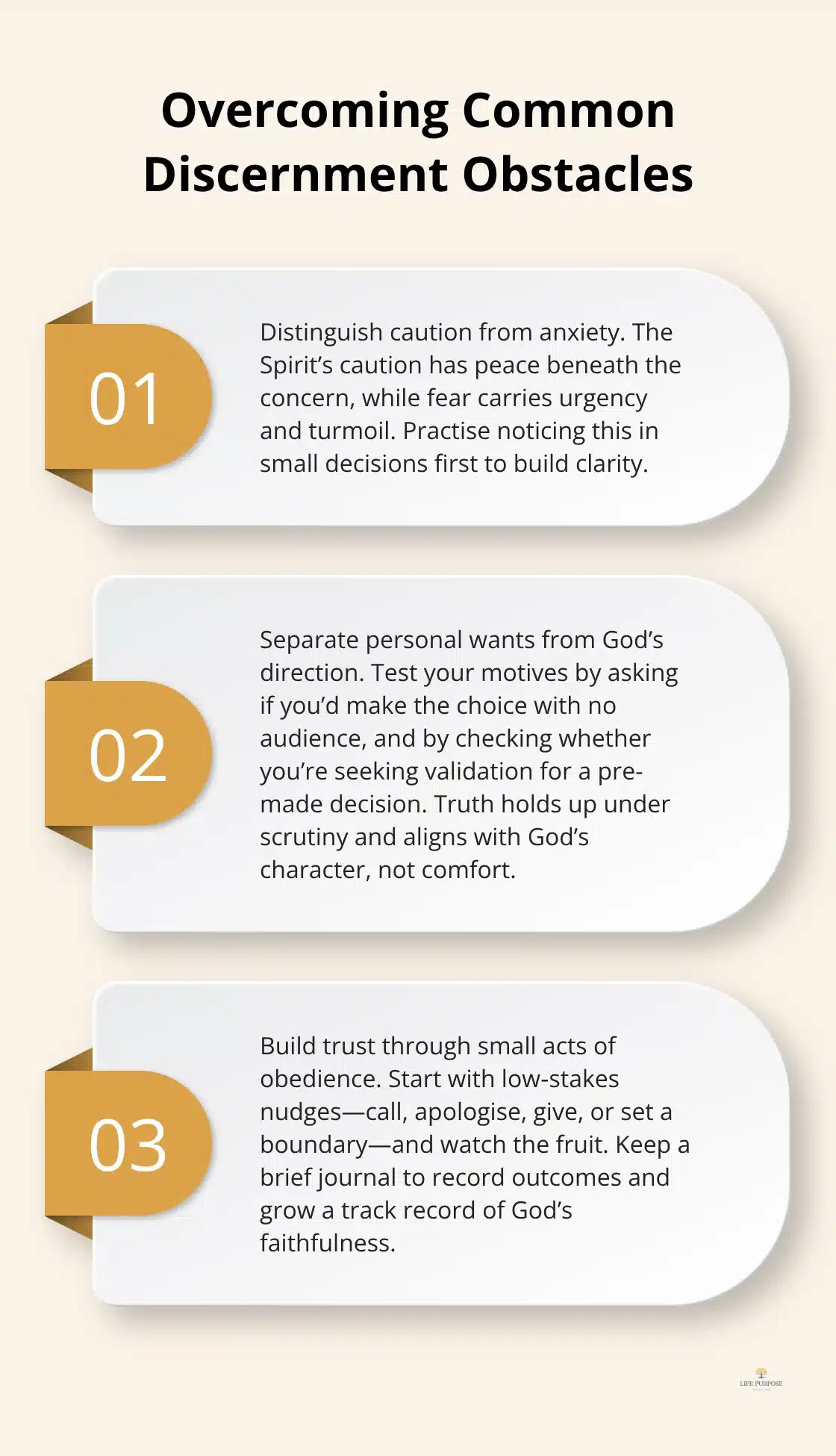 Three-part framework for handling fear, desire, and trust in Spirit-led decisions - Spirit led living tips