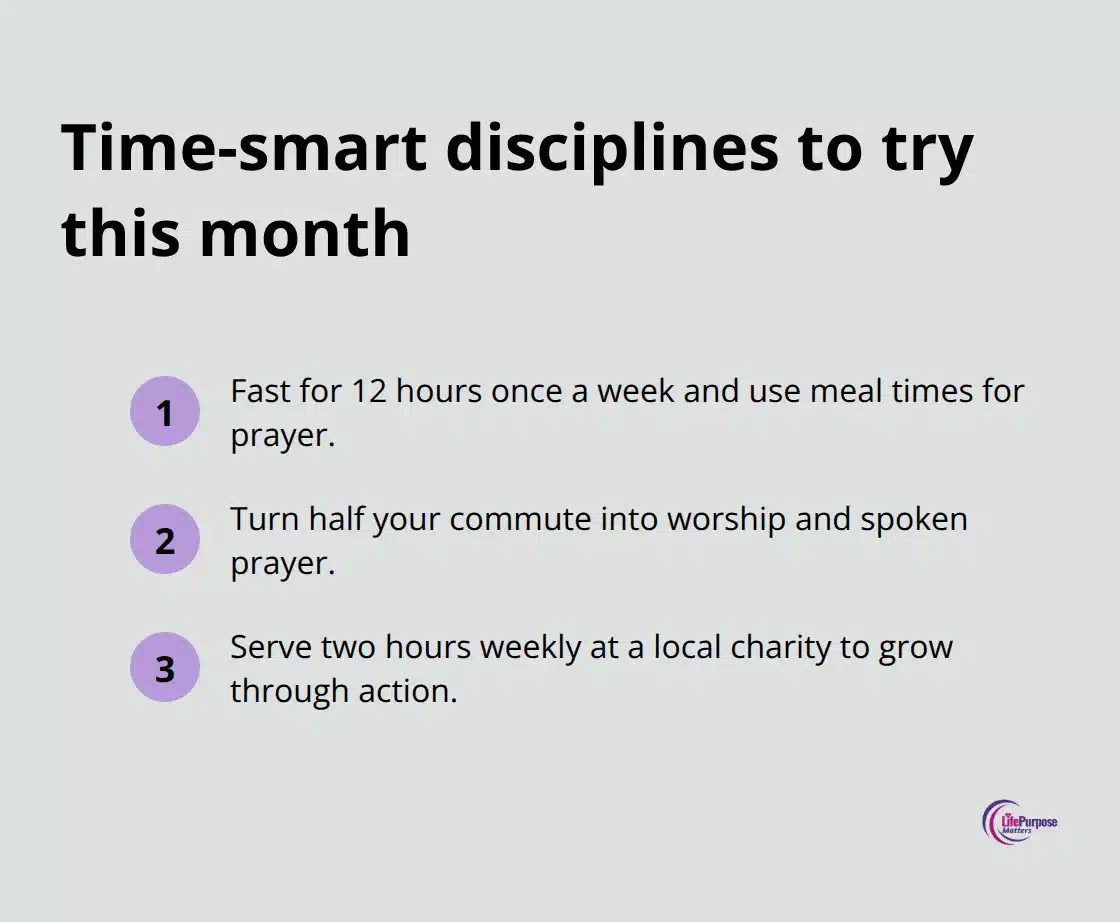 Three quick spiritual practices for busy schedules - spiritual disciplines